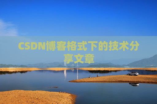 CSDN博客格式下的技术分享文章